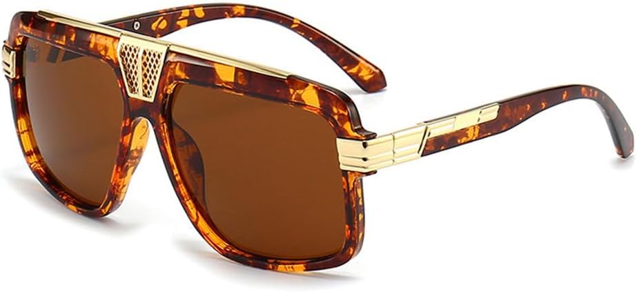 Модные солнцезащитные очки большого размера для мужчин в стиле панк, для активного отдыха и спорта, с защитой от УФ-излучения UV400, для женщин, винтажные, в тренде HHZZYVY, Leopard Tea
Модные солнцезащитные очки большого размера для мужчин в стиле панк, для активного отдыха и спорта, с защитой от УФ-излучения UV400, для женщин, винтажные, в тренде HHZZYVY, Leopard Tea