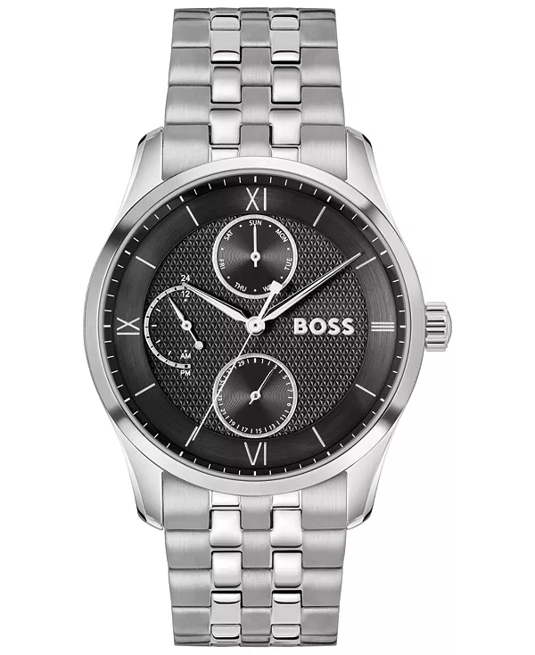 Мужские кварцевые многофункциональные часы Principal Master из нержавеющей стали, 41 мм Hugo Boss, silver-tone
Мужские кварцевые многофункциональные часы Principal Master из нержавеющей стали, 41 мм Hugo Boss, silver-tone