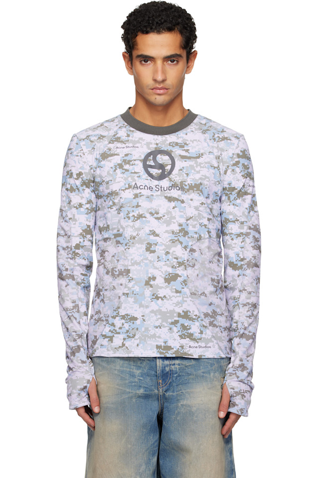 Acne Studios Серая камуфляжная футболка
Acne Studios Серая камуфляжная футболка