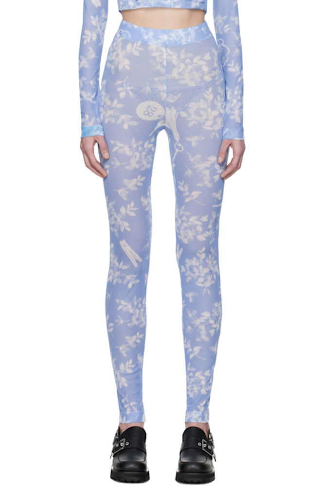 Леггинсы из синей сетки с цветочным принтом Moschino Jeans
Леггинсы из синей сетки с цветочным принтом Moschino Jeans