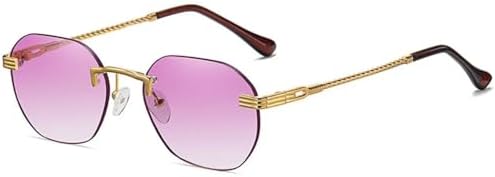 Женские солнцезащитные очки без оправы из металла, модель 2027, солнцезащитные очки без оправы с градиентными линзами для мужчин, защита от ультрафиолета UV400 MTZJH, 05 Gold-purple
Женские солнцезащитные очки без оправы из металла, модель 2027, солнцезащитные очки без оправы с градиентными линзами для мужчин, защита от ультрафиолета UV400 MTZJH, 05 Gold-purple