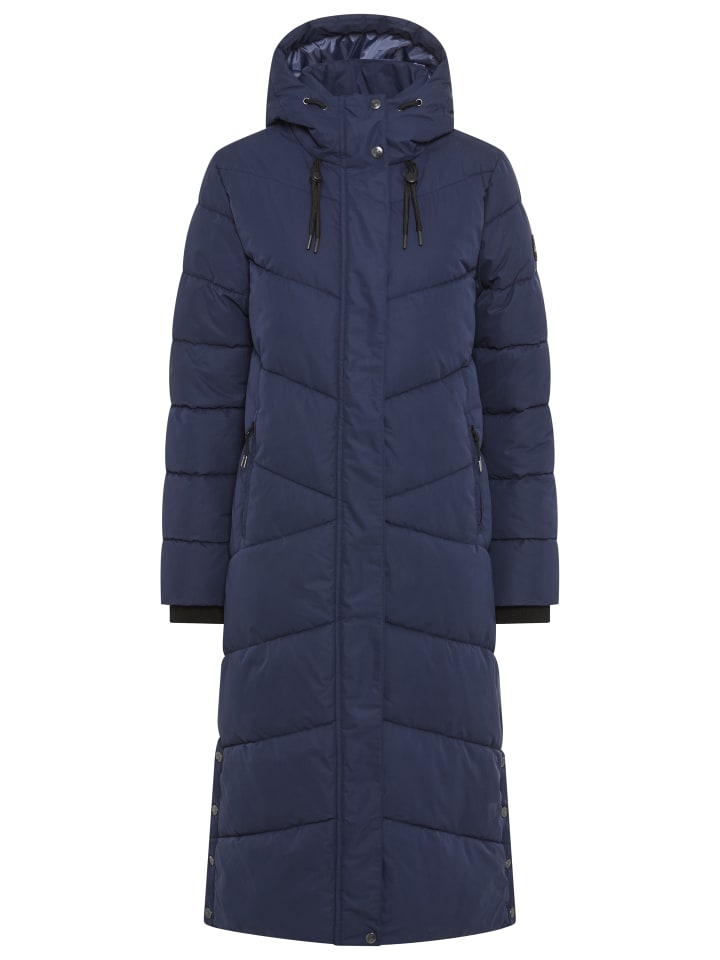 Polarino Стеганое пальто темно-синего цвета
Polarino Стеганое пальто темно-синего цвета