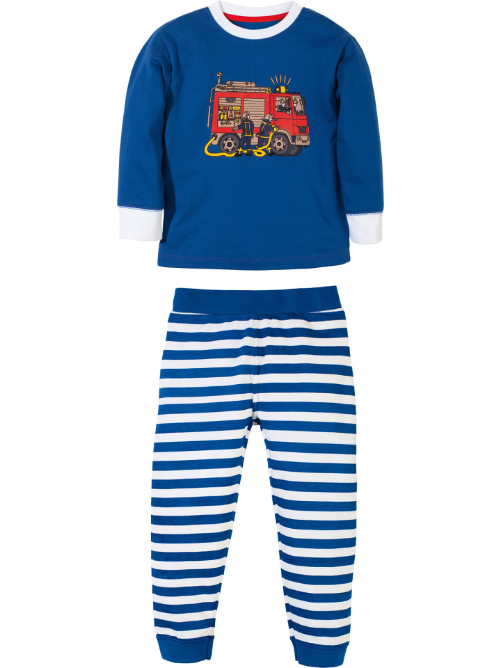 Erwin Müller Детская пижама из трикотажа интерлок темно-синего цвета
Erwin Müller Детская пижама из трикотажа интерлок темно-синего цвета