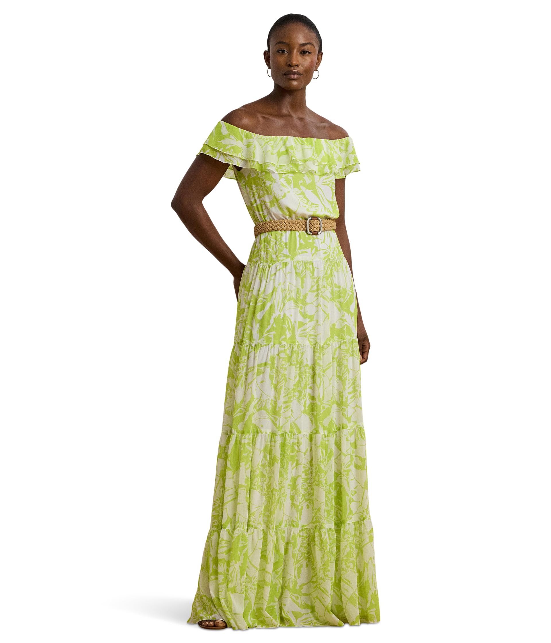 Платье Lauren Ralph Lauren Floral Georgette Off-The-Shoulder Gown, Green/White
Платье Lauren Ralph Lauren Floral Georgette Off-The-Shoulder Gown, Green/White
