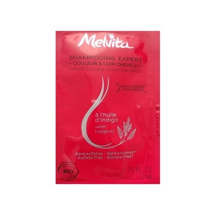 Образец шампуня для укрепления волос Expert Color Scalp Organic - 6 мл Melvita 
Образец шампуня для укрепления волос Expert Color Scalp Organic - 6 мл Melvita