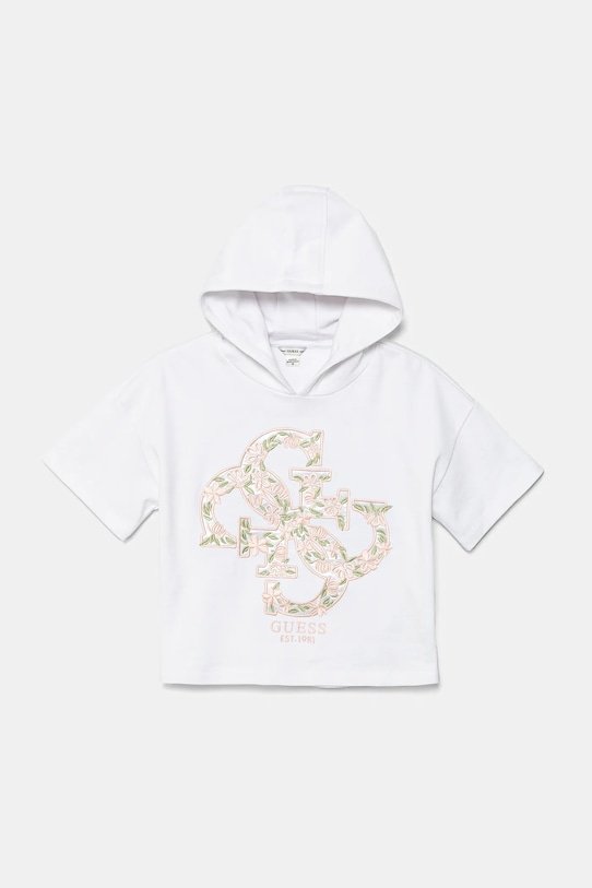 Детская хлопковая толстовка Guess, белый
Детская хлопковая толстовка Guess, белый