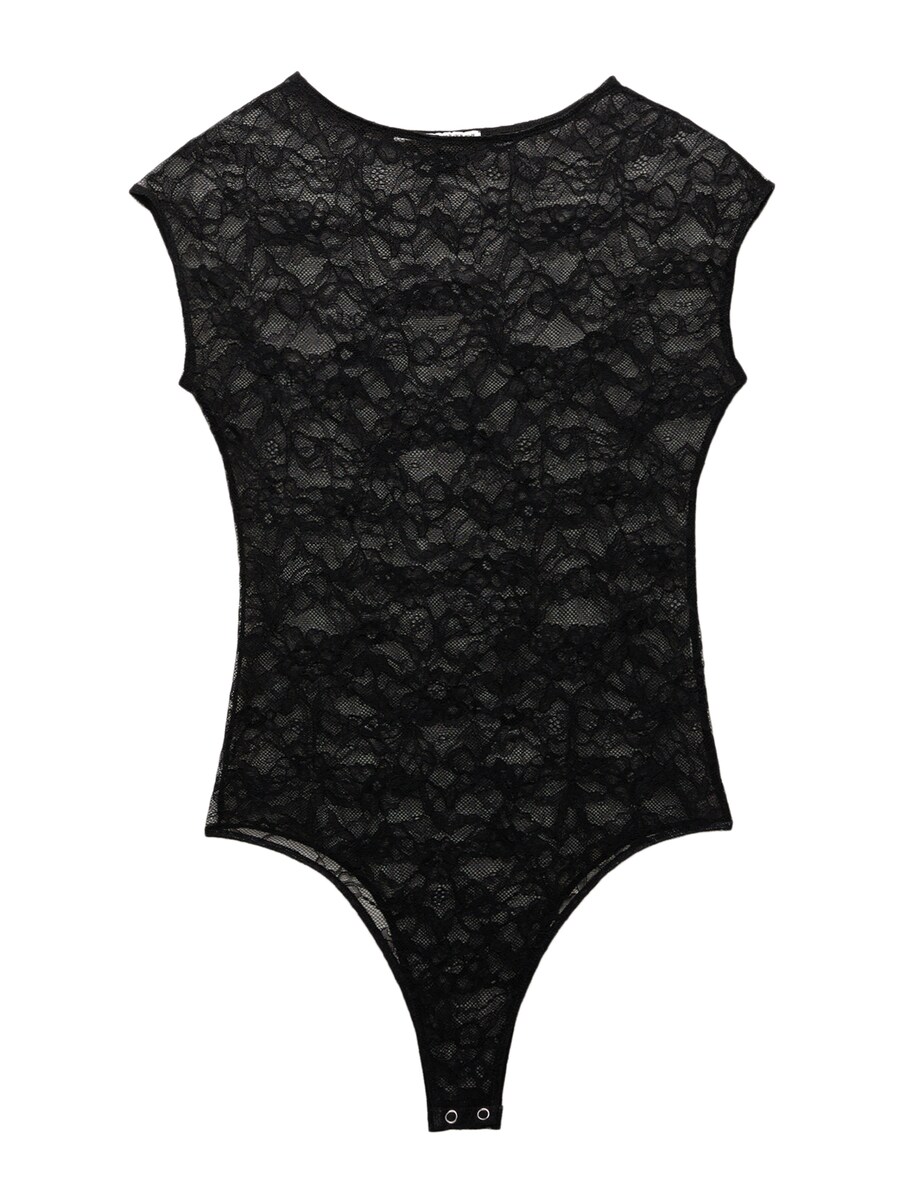 Боди-рубашка Pull&Bear, черный
Боди-рубашка Pull&Bear, черный