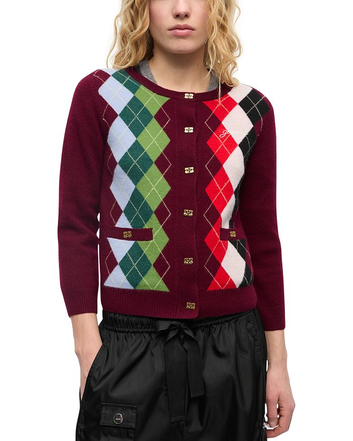 Шерстяной кардиган с кашемиром GANNI, мультиколор
Шерстяной кардиган с кашемиром GANNI, мультиколор