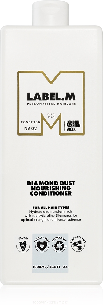 Питательный кондиционер с алмазной пылью для сухих волос Label.M, 1000 мл
Питательный кондиционер с алмазной пылью для сухих волос Label.M, 1000 мл