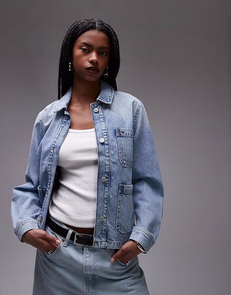 Джинсовая куртка Chore светлого оттенка Tommy Jeans, светло-синий
Джинсовая куртка Chore светлого оттенка Tommy Jeans, светло-синий