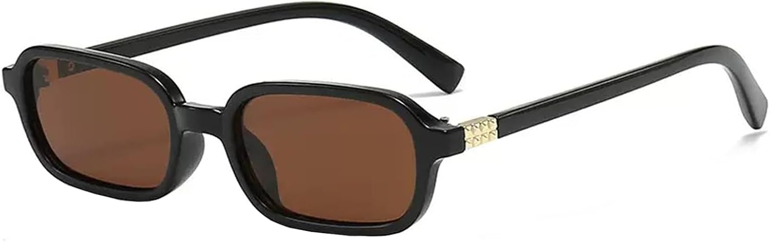 Ретро прямоугольные солнцезащитные очки для женщин, модные, маленькие, узкие, в стиле 90-х, винтажные, для рейв-вечеринок, прямоугольные солнцезащитные очки для женщин и мужчин REELORATTA, Black Frame Brown Lens
Ретро прямоугольные солнцезащитные очки для женщин, модные, маленькие, узкие, в стиле 90-х, винтажные, для рейв-вечеринок, прямоугольные солнцезащитные очки для женщин и мужчин REELORATTA, Black Frame Brown Lens