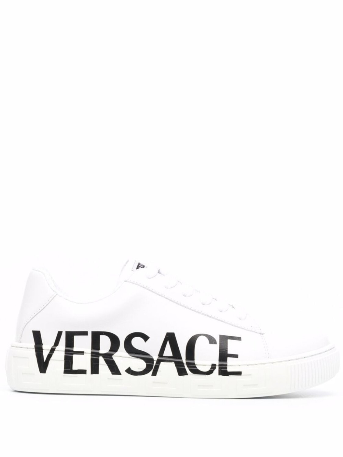 Versace Kids кеды с узором Greca и логотипом, белый
Versace Kids кеды с узором Greca и логотипом, белый