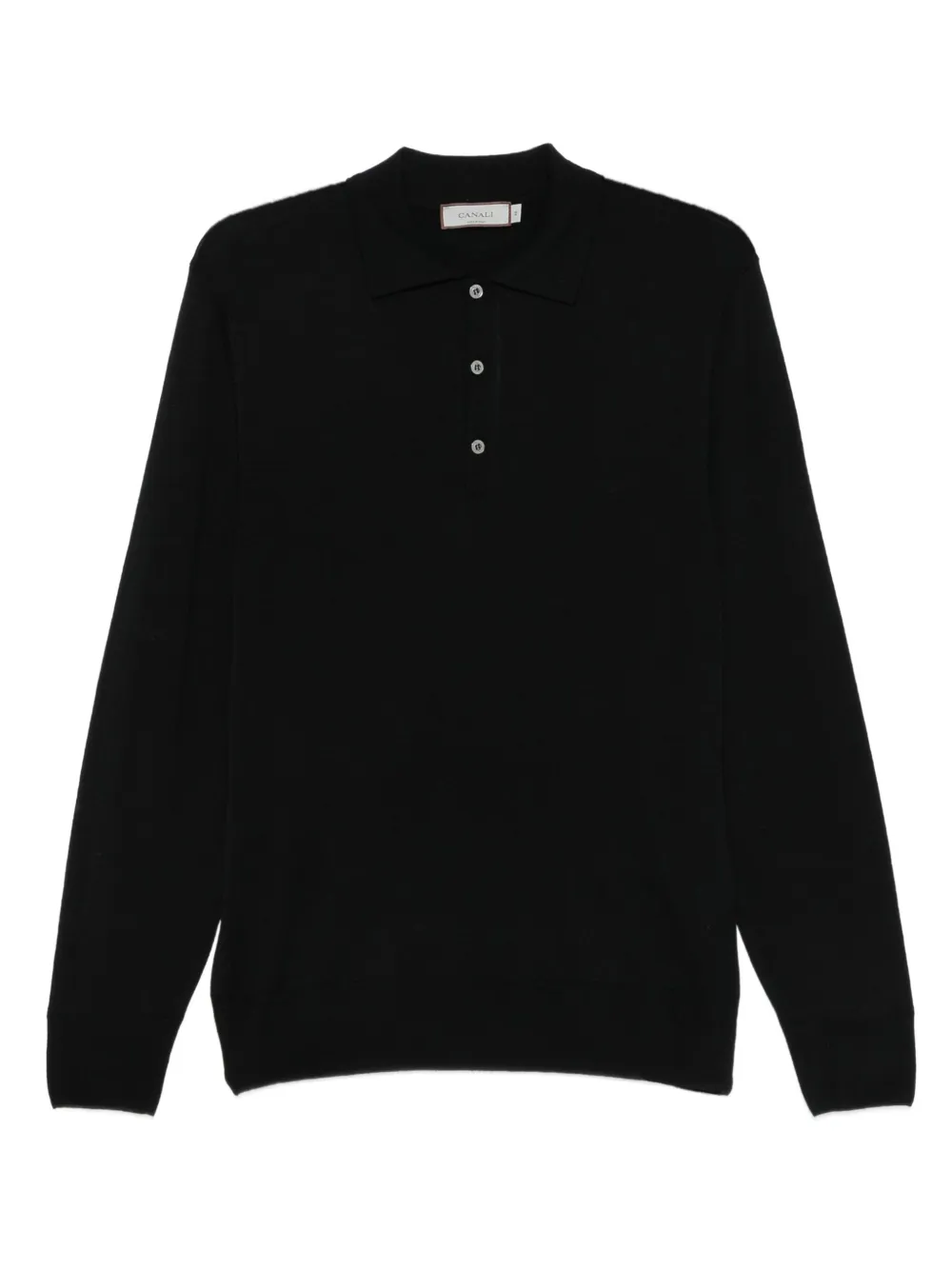 Рубашка поло с длинными рукавами Canali, черный
Рубашка поло с длинными рукавами Canali, черный