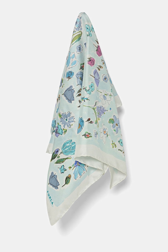 Шелковый шарф Furla, бирюзовый
Шелковый шарф Furla, бирюзовый