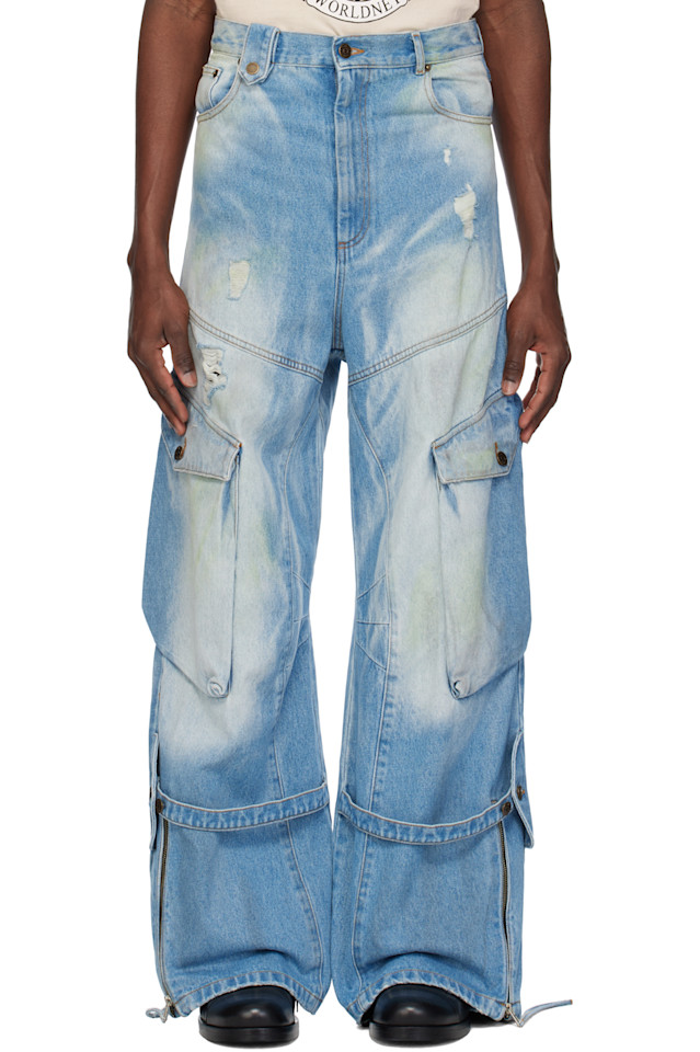 эксклюзивные джинсовые карго с синими брызгами краски Ssense Egonlab, синий
эксклюзивные джинсовые карго с синими брызгами краски Ssense Egonlab, синий