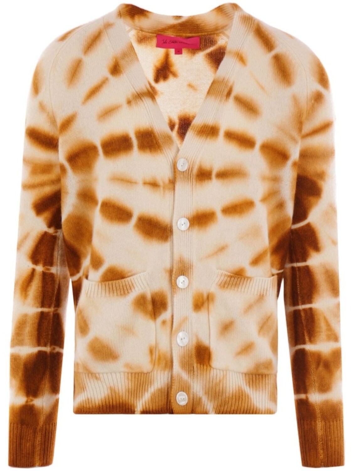 The Elder Statesman вязаный кардиган Web Flare, коричневый
The Elder Statesman вязаный кардиган Web Flare, коричневый