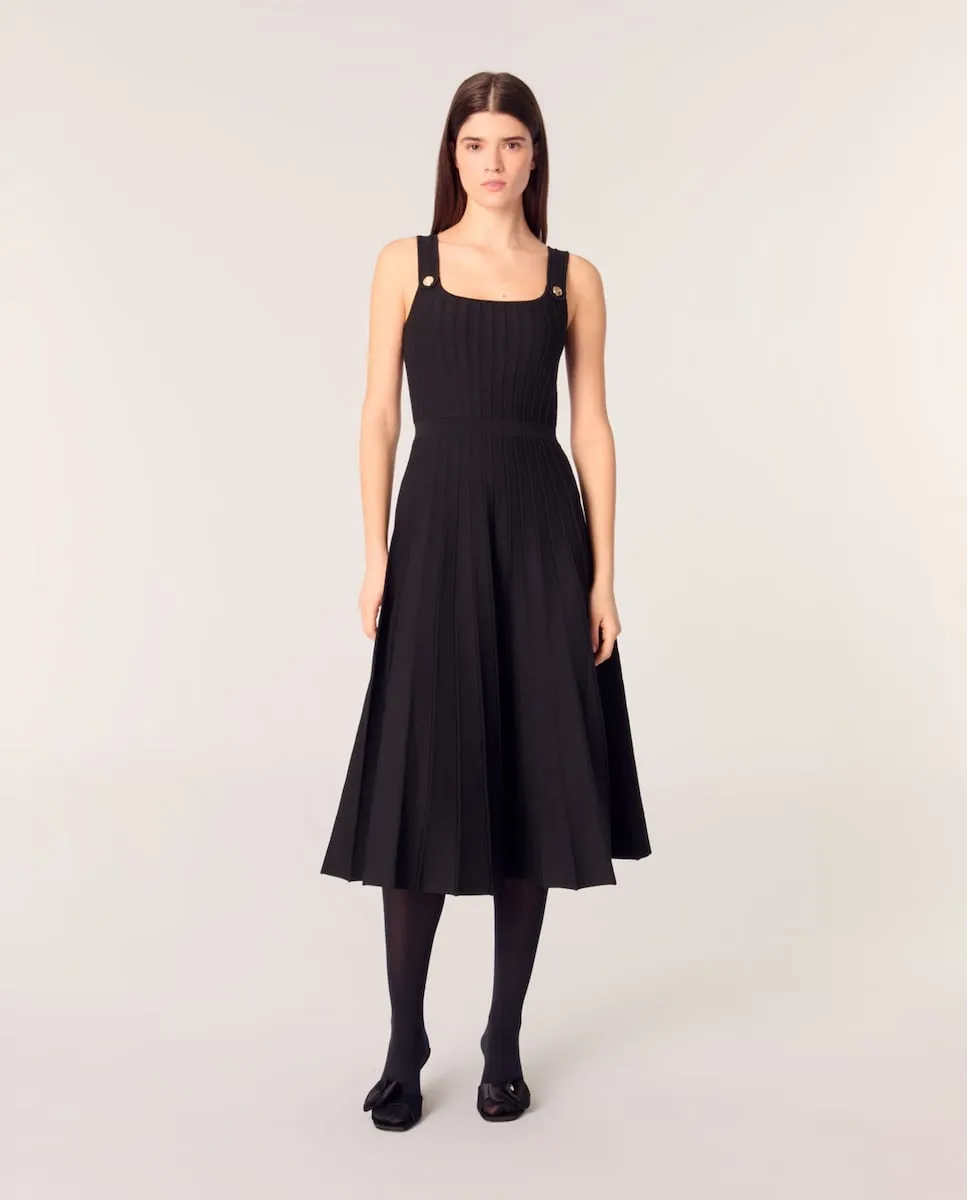 Платье миди с плиссировкой Maje, черный
Платье миди с плиссировкой Maje, черный