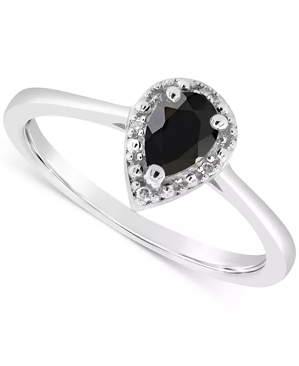 Кольцо в форме груши с лабрадоритом и бриллиантами из стерлингового серебра (также из оникса и бирюзы) Macy'S, onyx
Кольцо в форме груши с лабрадоритом и бриллиантами из стерлингового серебра (также из оникса и бирюзы) Macy'S, onyx