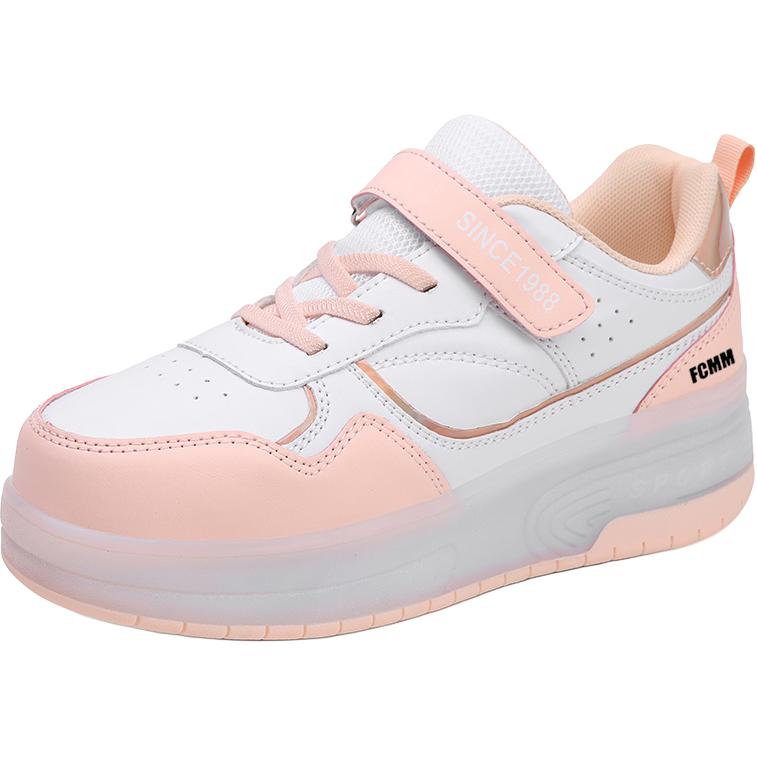 Нескользящие и дышащие низкие повседневные кроссовки для детей FCMM, белый/розовый
Нескользящие и дышащие низкие повседневные кроссовки для детей FCMM, белый/розовый