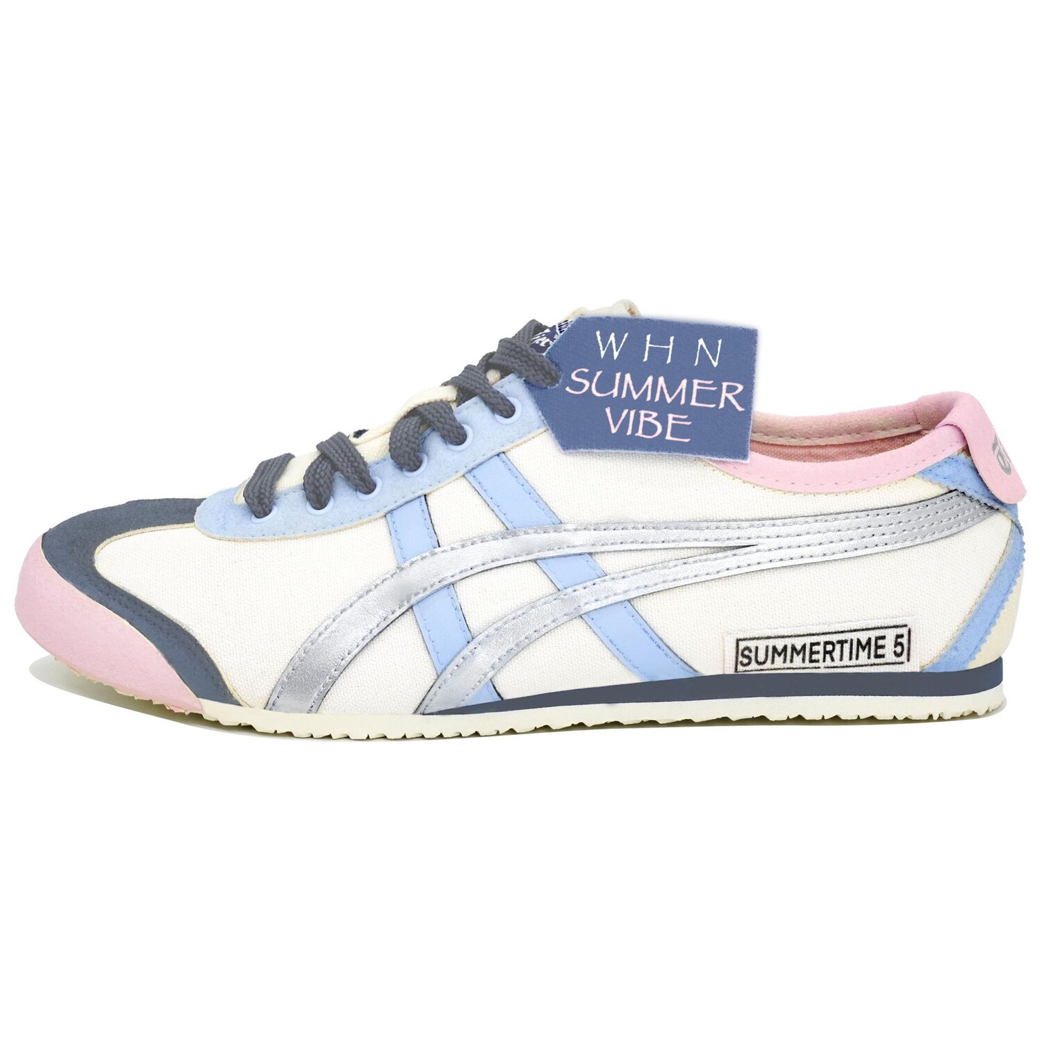 Кроссовки Onitsuka Tiger MEXICO 66 Lifestyle Shoes Unisex Low-top Blue/pink/silver, цвет Off White 
Кроссовки Onitsuka Tiger MEXICO 66 Lifestyle Shoes Unisex Low-top Blue/pink/silver, цвет Off White