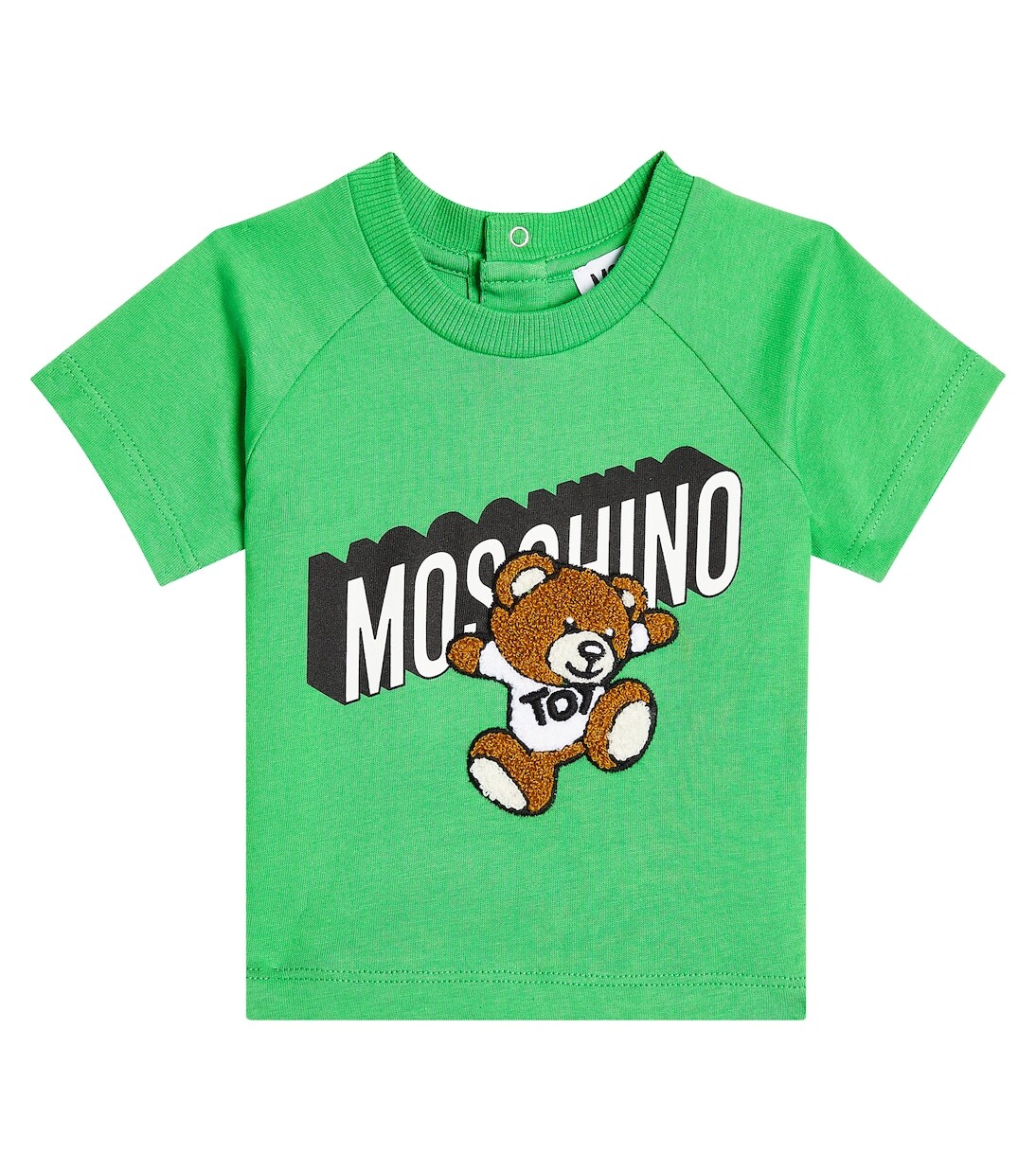 Футболка из хлопкового джерси с детским принтом Moschino Kids, зеленый
Футболка из хлопкового джерси с детским принтом Moschino Kids, зеленый