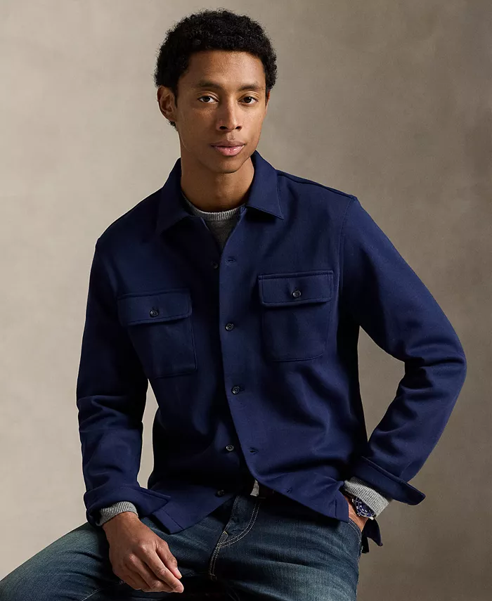 Мужская рубашка-кемп Double-Knit Polo Ralph Lauren, синий
Мужская рубашка-кемп Double-Knit Polo Ralph Lauren, синий