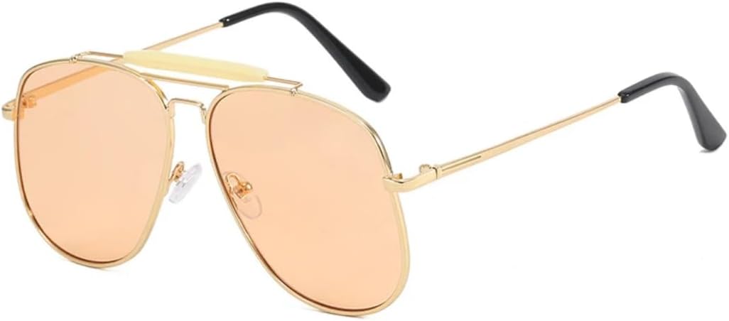 Солнцезащитные очки с защитой UV400 | Металлические петли, линзы конфетного цвета | Для женщин и мужчин, для занятий спортом на открытом воздухе и вождения DSVIGF, Gold Orange
Солнцезащитные очки с защитой UV400 | Металлические петли, линзы конфетного цвета | Для женщин и мужчин, для занятий спортом на открытом воздухе и вождения DSVIGF, Gold Orange