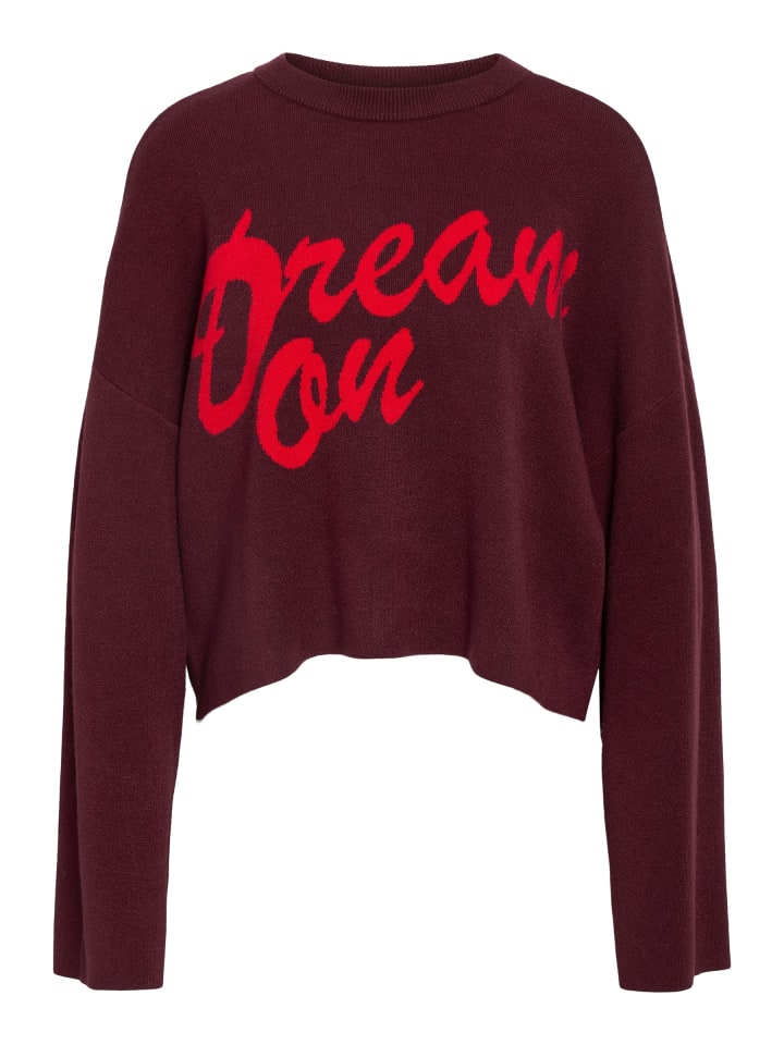 Вязаный свитер с эффектным дизайном в бордовом цвете. Noisy may
Вязаный свитер с эффектным дизайном в бордовом цвете. Noisy may