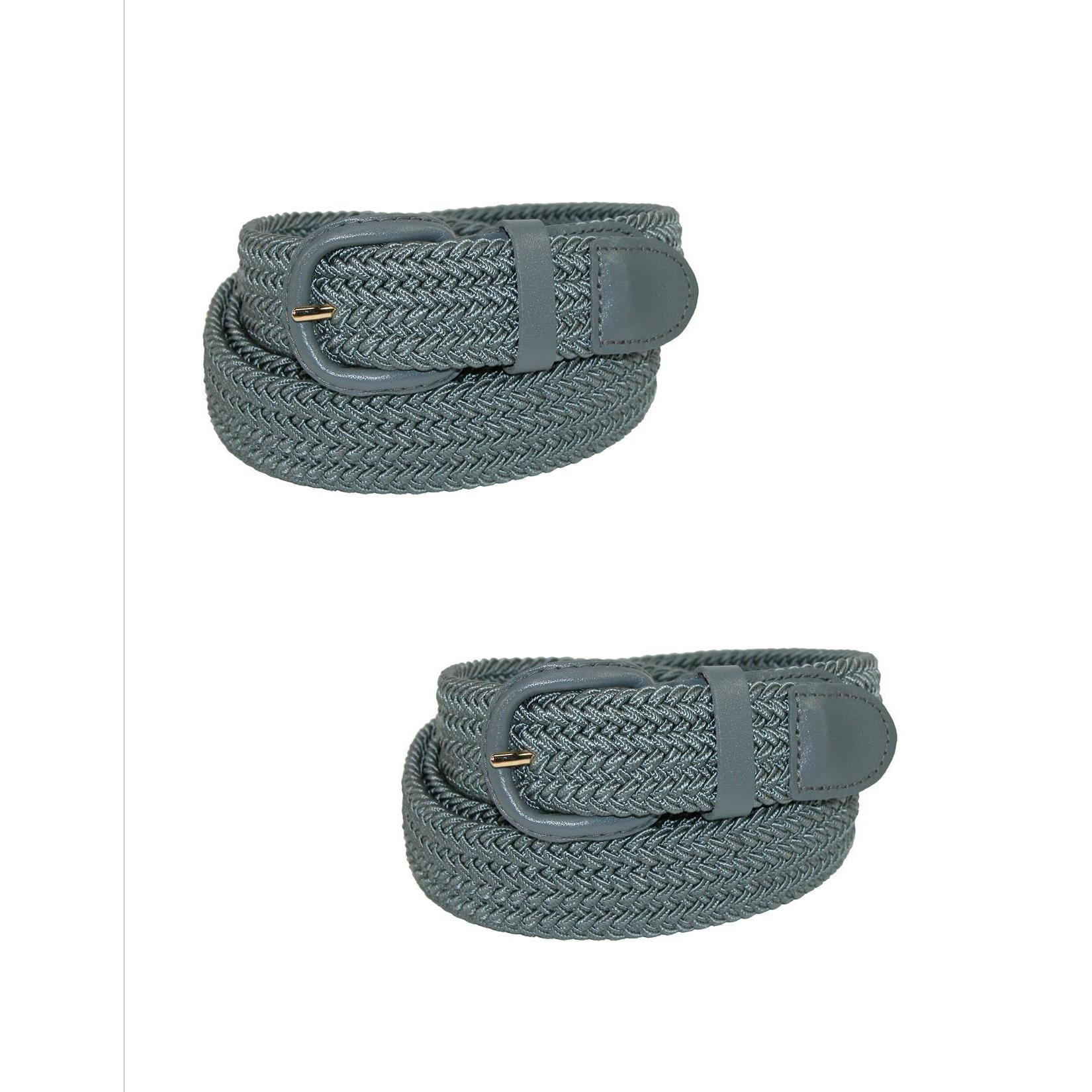 Мужской эластичный плетеный ремень с закрытой пряжкой (упаковка из 2 шт.) CTM, серый
Мужской эластичный плетеный ремень с закрытой пряжкой (упаковка из 2 шт.) CTM, серый