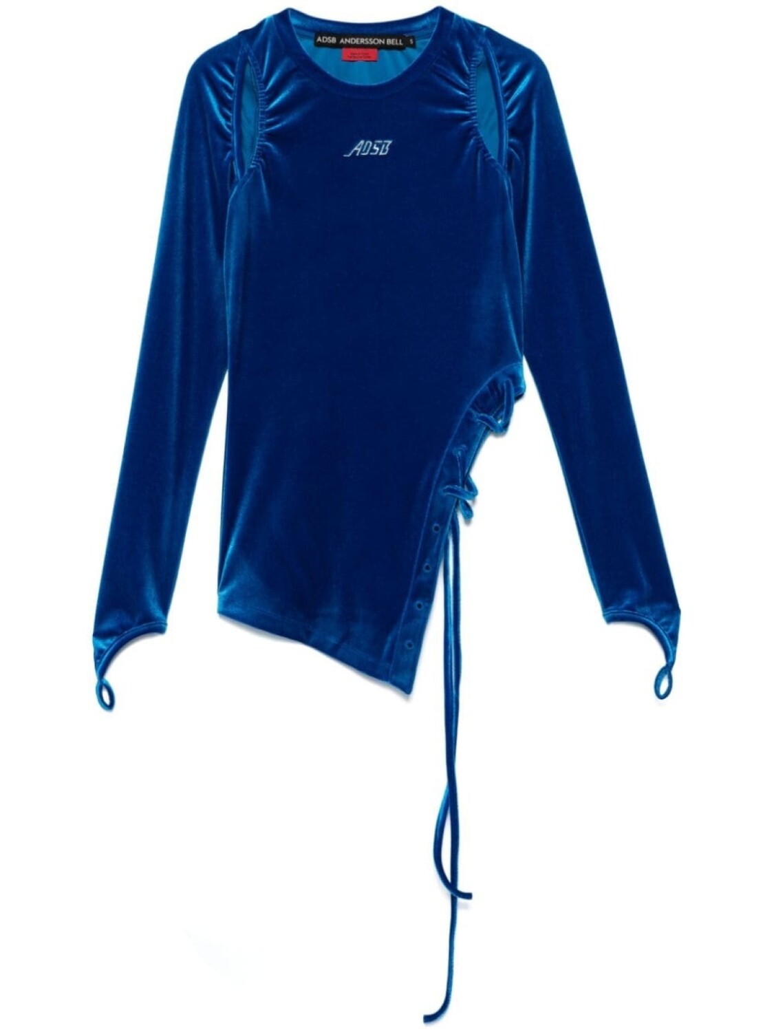 Andersson Bell бархатный вырезной топ, синий 
Andersson Bell бархатный вырезной топ, синий