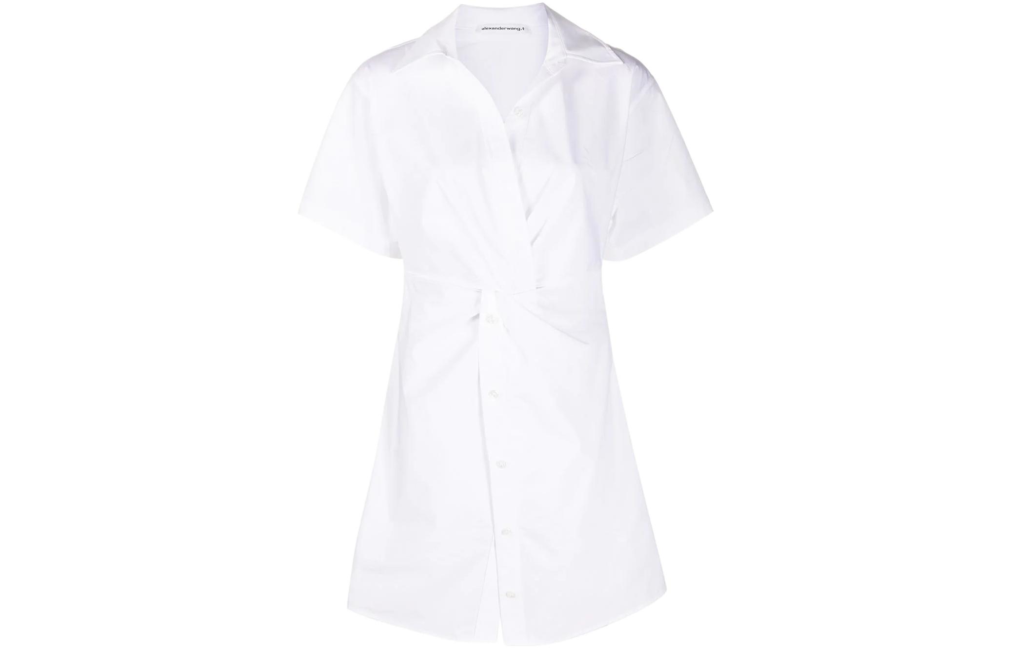 Женское белое платье с короткими рукавами Alexander Wang
Женское белое платье с короткими рукавами Alexander Wang