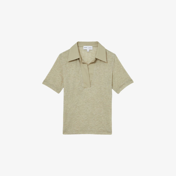 Поло Reiss x les 100 ciels Wren V-образный из смесового лиоцелла, зеленый
Поло Reiss x les 100 ciels Wren V-образный из смесового лиоцелла, зеленый