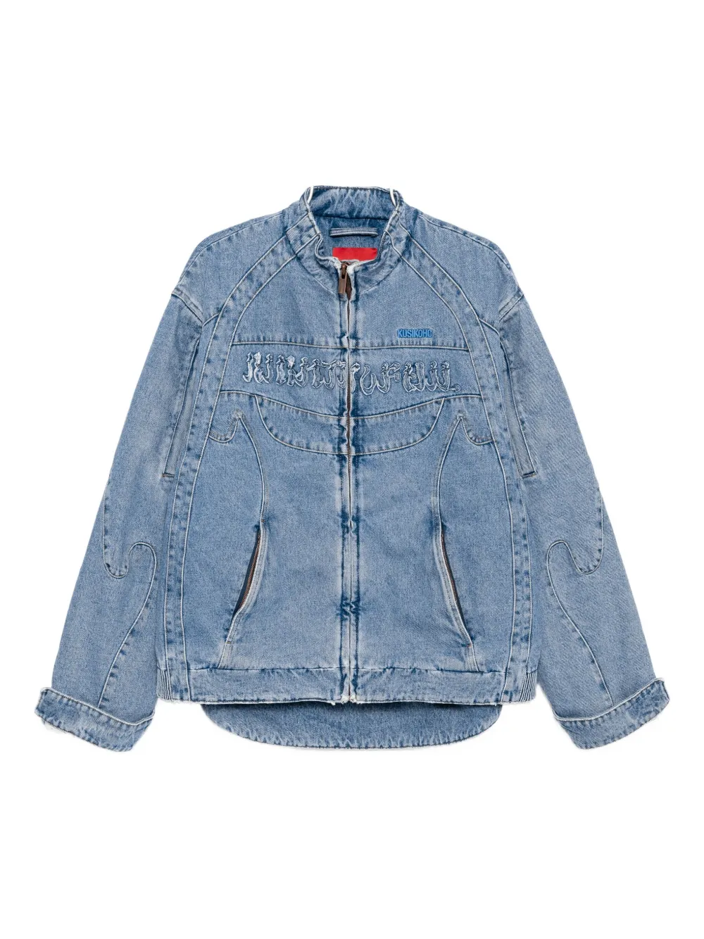 Джинсовая куртка со вставками KUSIKOHC, синий 
Джинсовая куртка со вставками KUSIKOHC, синий