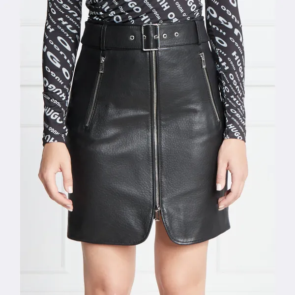 Кожаная юбка Леонара Hugo, черный
Кожаная юбка Леонара Hugo, черный