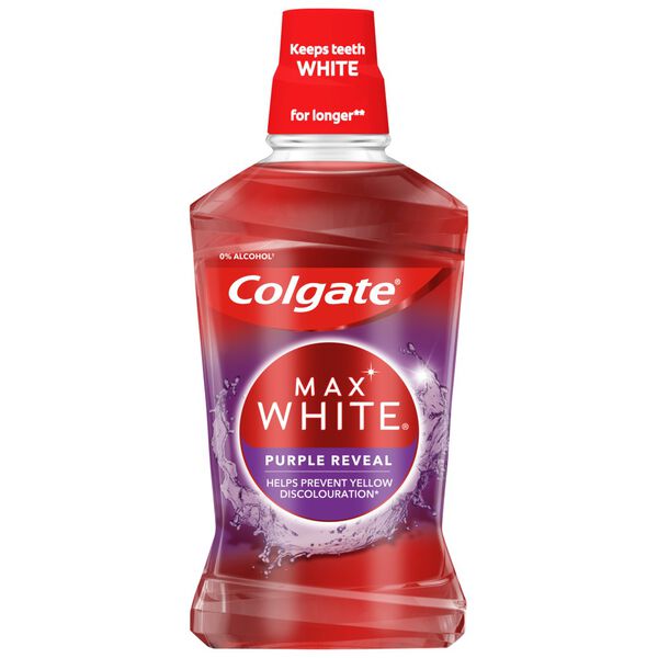 Ополаскиватель для полости рта, 500 мл Colgate Max white purple reveal
Ополаскиватель для полости рта, 500 мл Colgate Max white purple reveal
