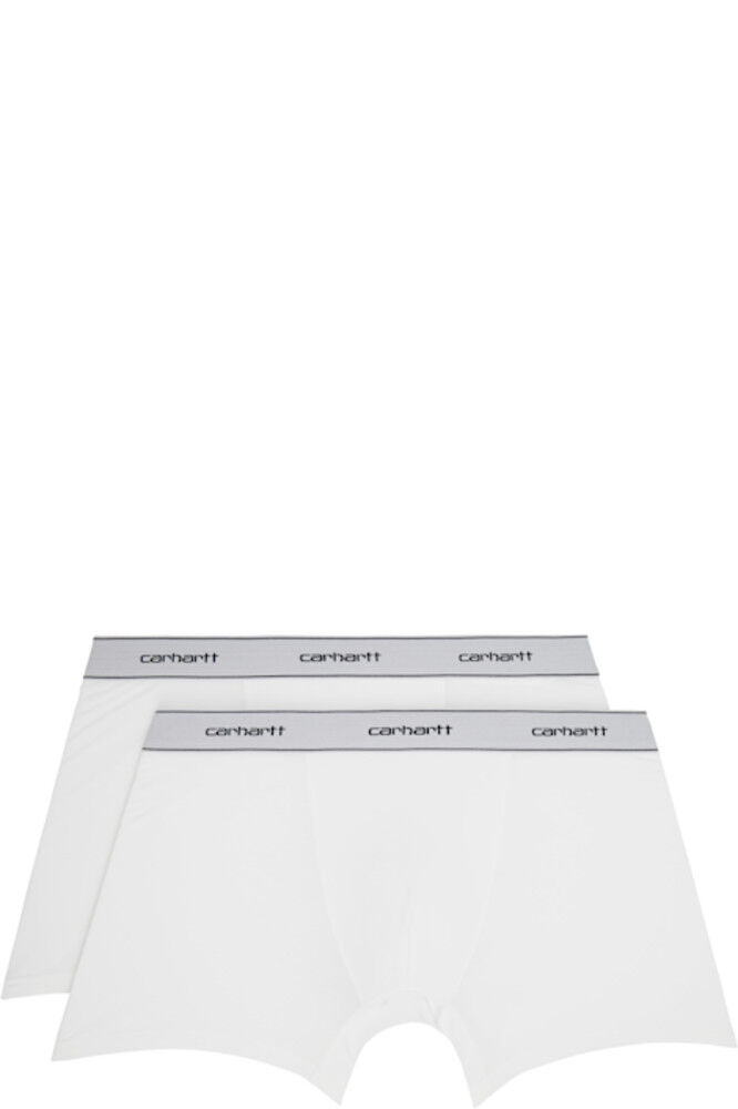Двойная упаковка белых хлопковых трусов-боксеров Carhartt Work In Progress 
Двойная упаковка белых хлопковых трусов-боксеров Carhartt Work In Progress