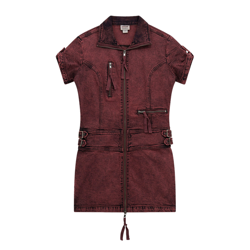 GUESS Женское красное платье с короткими рукавами
GUESS Женское красное платье с короткими рукавами