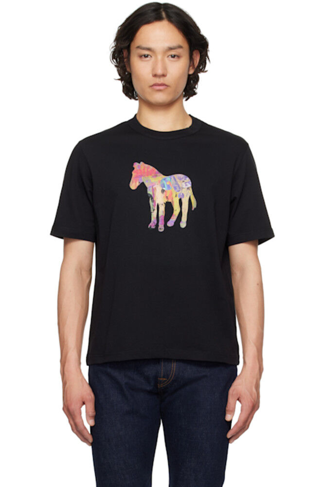 Черная футболка с принтом «зебра» PS by Paul Smith
Черная футболка с принтом «зебра» PS by Paul Smith