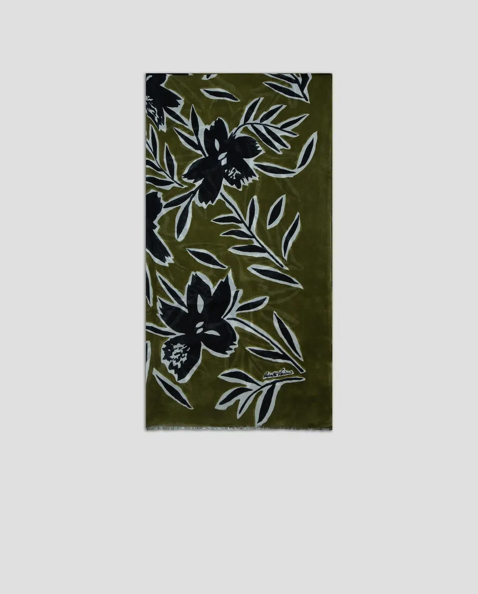 Женский шарф с цветочным принтом Roberto Verino, оливковый зеленый
Женский шарф с цветочным принтом Roberto Verino, оливковый зеленый