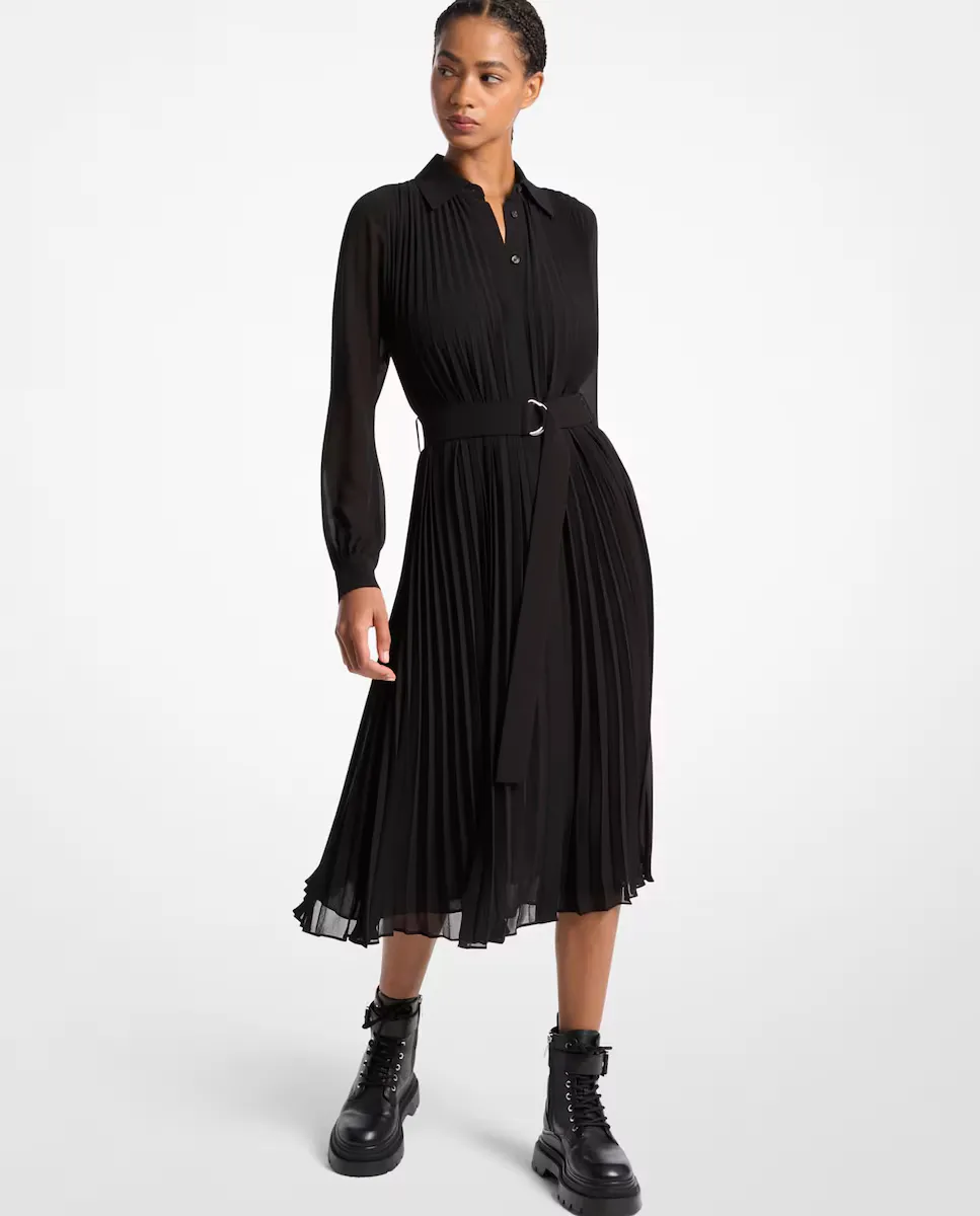 Рубашечное платье с поясом в тон Michael Michael Kors, черный
Рубашечное платье с поясом в тон Michael Michael Kors, черный