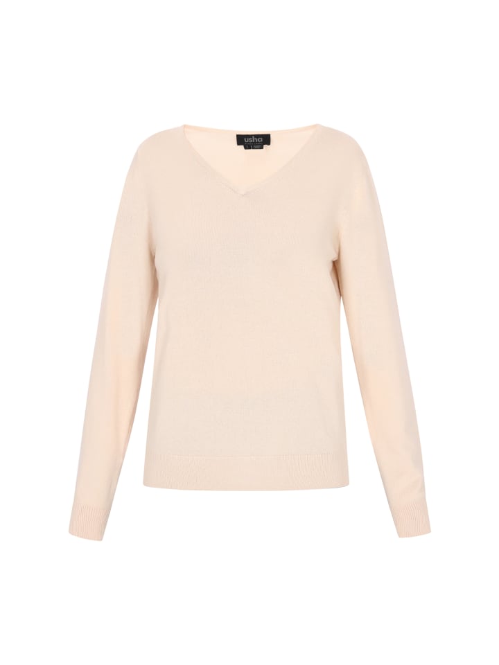 Женский свитер бежевого цвета usha BLACK LABEL
Женский свитер бежевого цвета usha BLACK LABEL