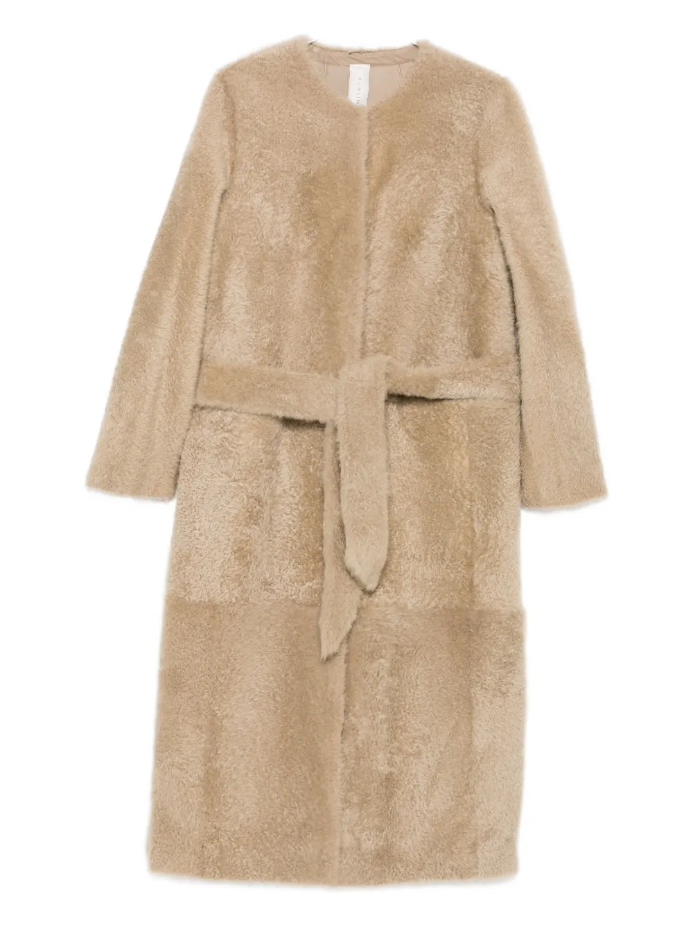 Однобортная дубленка с поясом FURLING BY GIANI, нейтральный
Однобортная дубленка с поясом FURLING BY GIANI, нейтральный