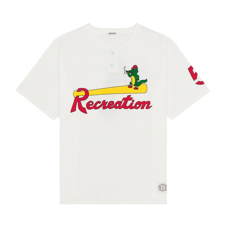 Футболка Bode Reptile Rec Tee 'Cream', белый
Футболка Bode Reptile Rec Tee 'Cream', белый