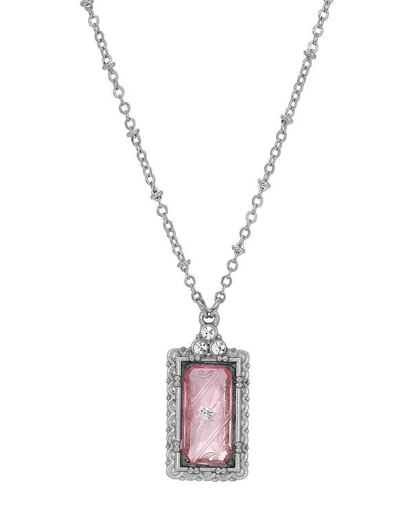 Ожерелье с подвеской из серебристого кристалла 2028, pink
Ожерелье с подвеской из серебристого кристалла 2028, pink