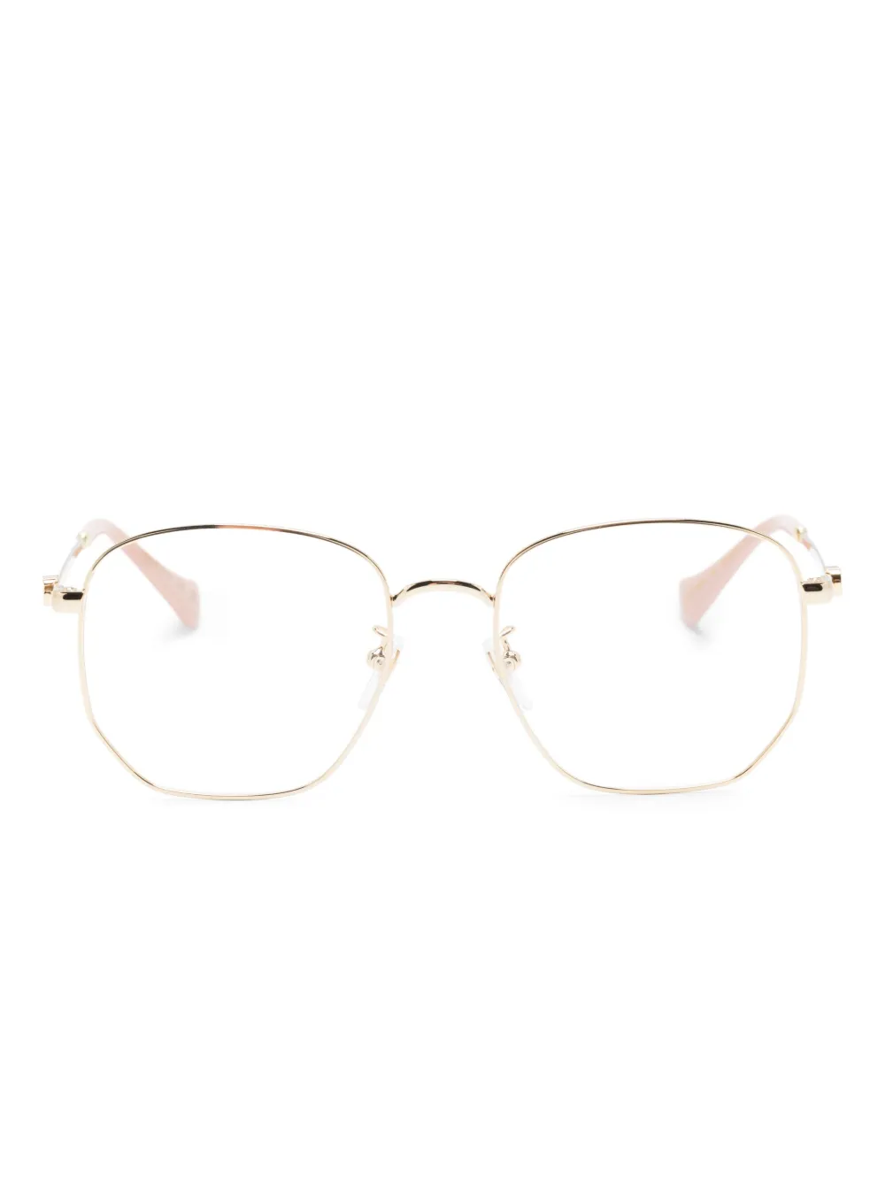 Очки в круглой оправе с логотипом Gucci Eyewear, золотой 
Очки в круглой оправе с логотипом Gucci Eyewear, золотой