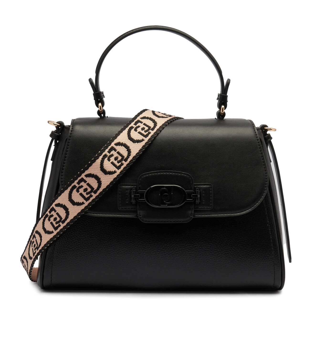 Сумка Liu Jo с ручкой и принтом на ремне из экокожи, черный 
Сумка Liu Jo с ручкой и принтом на ремне из экокожи, черный