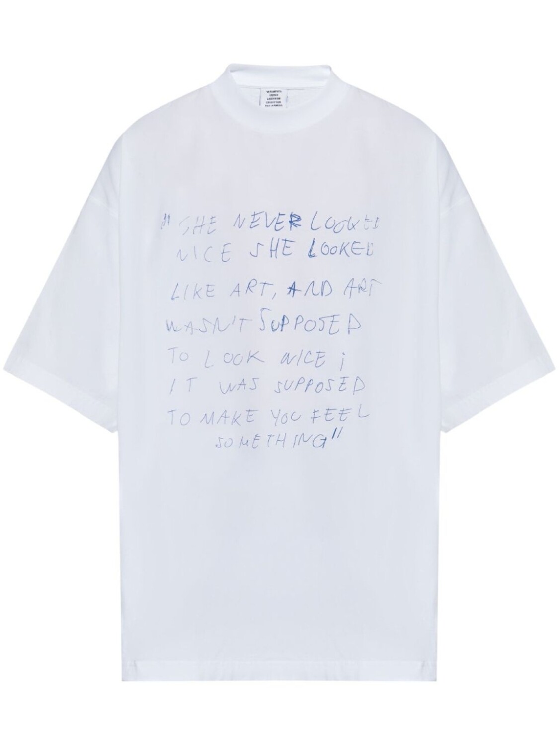 Футболка с графическим принтом VETEMENTS, белый
Футболка с графическим принтом VETEMENTS, белый