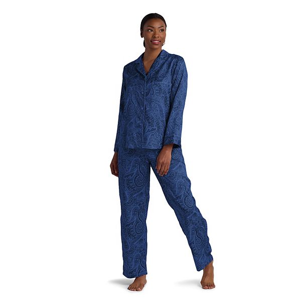 Женский комплект пижамы из мягкого атласа Miss Elaine Essentials, Navy Paisley
Женский комплект пижамы из мягкого атласа Miss Elaine Essentials, Navy Paisley