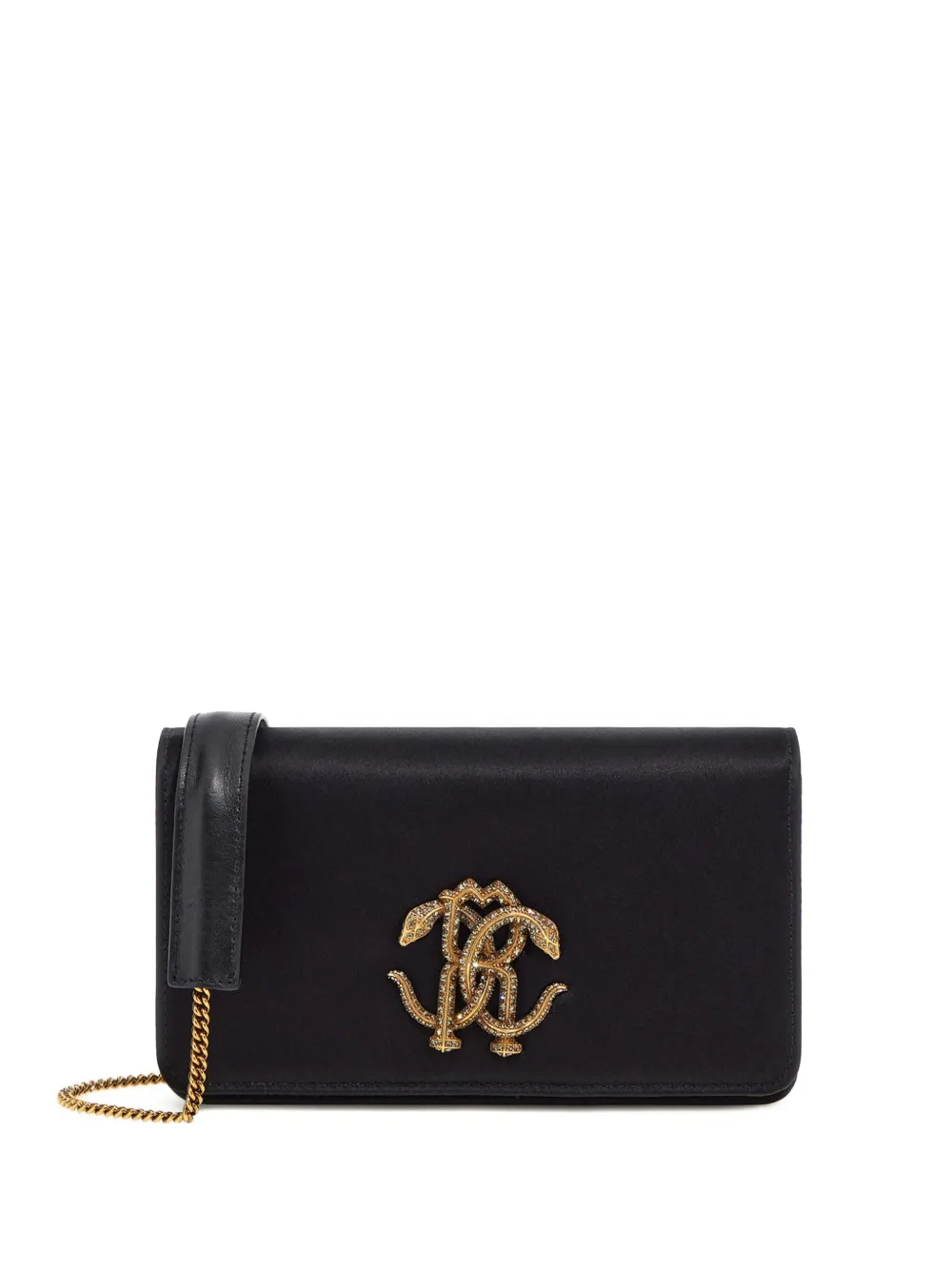 Сумка через плечо с декором Mirror Snake Roberto Cavalli, черный
Сумка через плечо с декором Mirror Snake Roberto Cavalli, черный