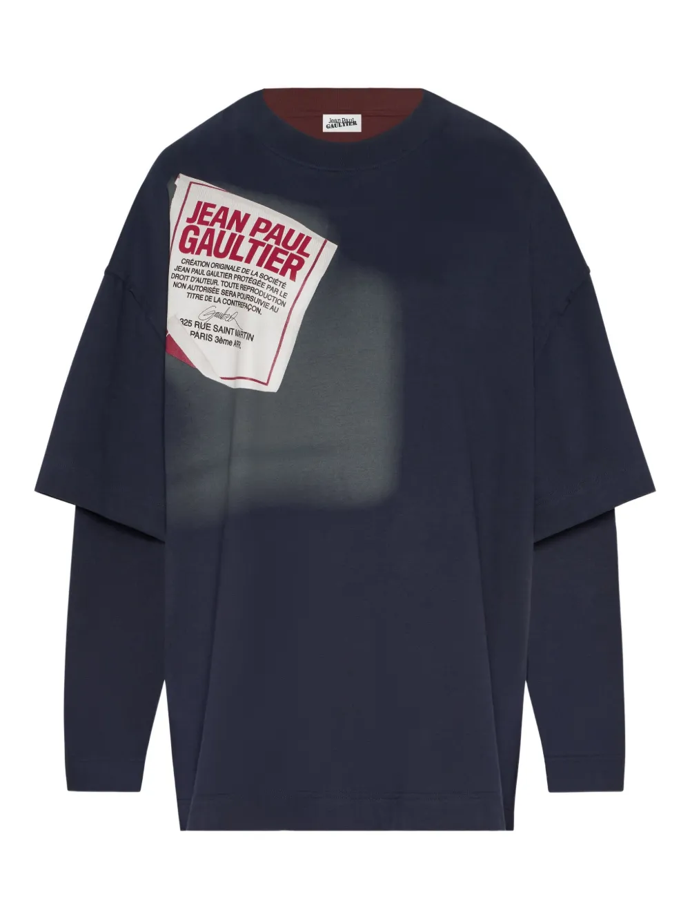 Многослойная футболка Jean Paul Gaultier, синий
Многослойная футболка Jean Paul Gaultier, синий